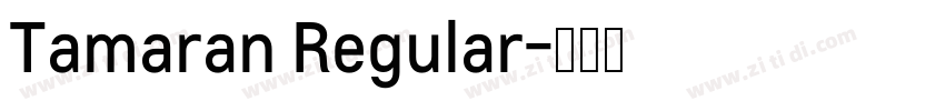 Tamaran Regular字体转换